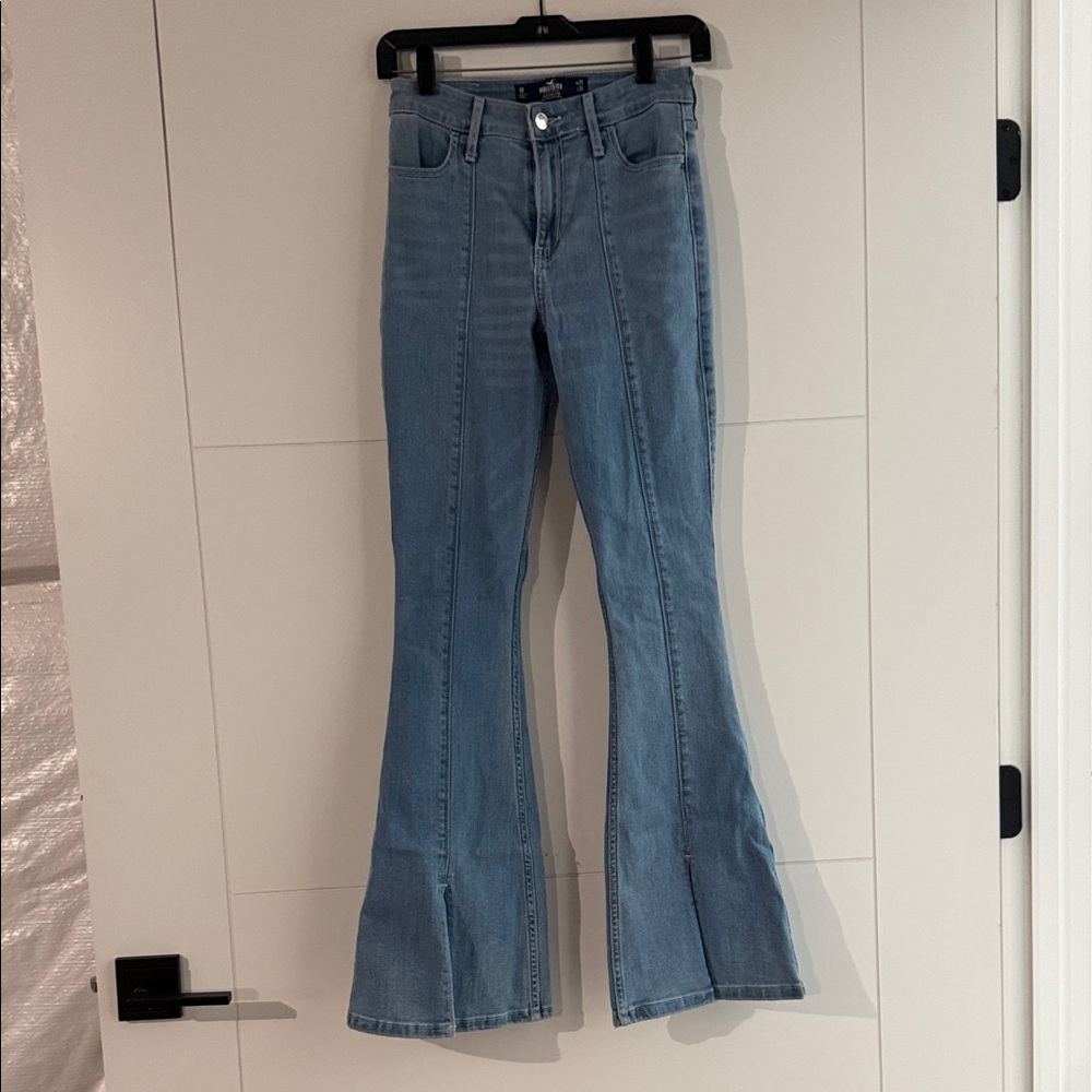 Hollister High Rise Blue Flare Jeans